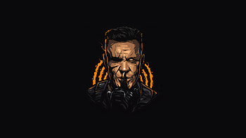 Cable Minimal Art, cable, superheroes, minimalism, minimalist, behance HD wallpaper