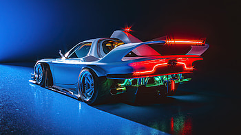 Scifi Vehicle , cars, scifi, neon, artist, artwork, digital-art HD wallpaper