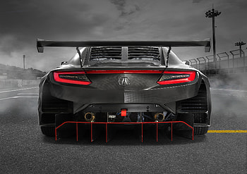 Acura NSX GT3 Evo 2019 Rear, acura-nsx-gt3-evo, acura-nsx, cars, 2019-cars, cars HD wallpaper