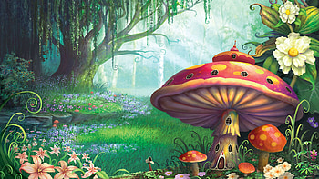 Fantasy Forest HD wallpaper
