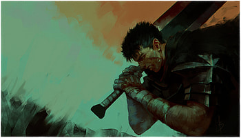 Guts – Berserk Anime Artwork, Anime, Berserk, Guts (Berserk) HD wallpaper