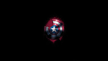Captain America Shield Reflection, captain-america, superheroes, artwork, digital-art, ai, minimalism, dark HD wallpaper