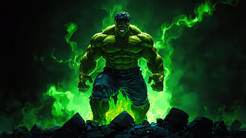 Hulk Smash Unstoppable Force, hulk, artwork, ai, superheroes, digital-art, art HD wallpaper