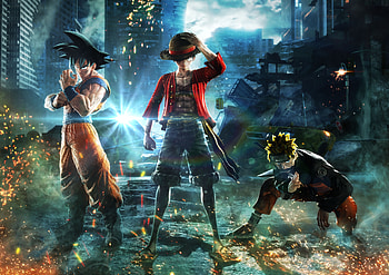 Goku Monkey D Luffy Naruto Jump Force , goku, naruto, monkey-d-luffy, jump-force, games HD wallpaper