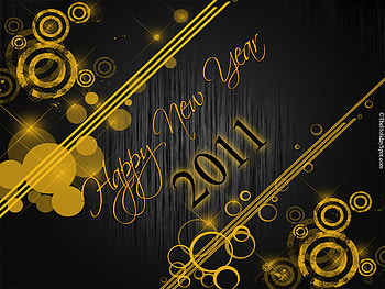 Happy new year 2011, graphy, colors, balck, orange, happy new year, fantasy, abstract, light, lights, new year HD wallpaper