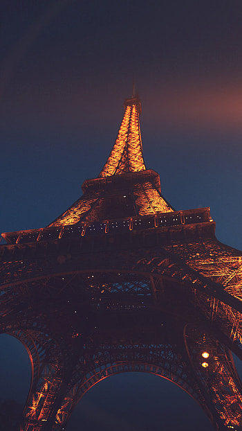 Eiffel Tower, Paris, Night flare, City tour HD phone wallpaper