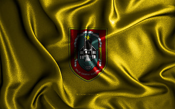 South Kalimantan flag, , silk wavy flags, indonesian provinces, Day of South Kalimantan, fabric flags, Flag of South Kalimantan, 3D art, South Kalimantan, Asia, Provinces of Indonesia, South Kalimantan 3D flag, Indonesia HD wallpaper