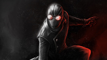 Spiderman Noir Art , spiderman, superheroes, artist, artwork, digital-art, artstation HD wallpaper