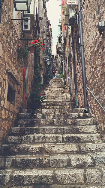 Alley travels, Hidden pathways, Urban exploration, Off-the-beaten path HD phone wallpaper