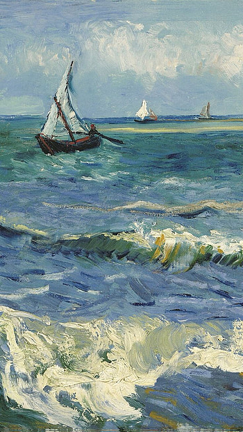 Van Gogh's painting in . van gogh. , Monet HD phone wallpaper