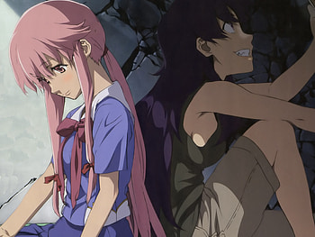Mirai Nikki, gasai yuno, minene uryu, friends HD wallpaper