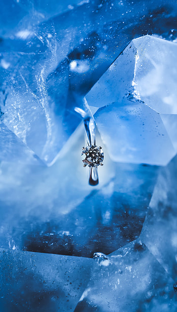 Ice, Macro, Shine, Brilliance, Ring, Decoration, Jewel HD phone wallpaper