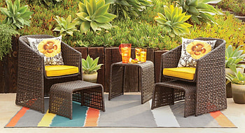 garden table for two, garden, table, nature, terrace HD wallpaper