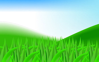 green hill, grass, 3d, green, hill HD wallpaper