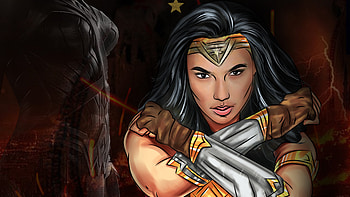 Wonder Woman Crossed Arms, wonder-woman, superheroes, artist, artwork, digital-art HD wallpaper