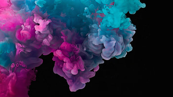 Blue Pink Smoke Black Background Abstraction Abstract HD wallpaper