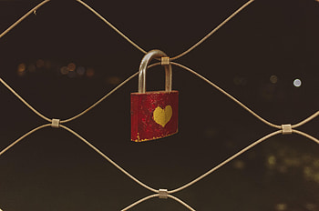 Love, Lock, Grid, Heart HD wallpaper