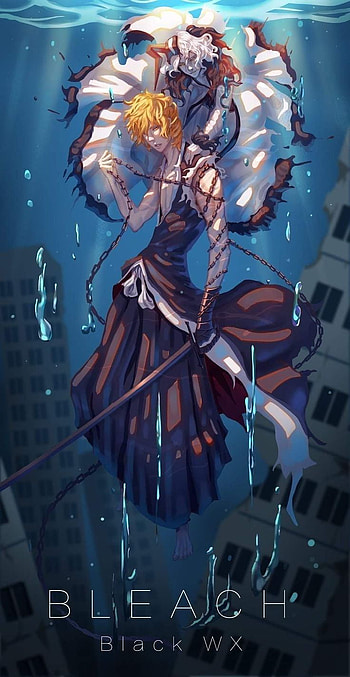 Epic ichigo, electric blue, art, ichigokurosaki, bleach, anime HD phone wallpaper