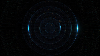 Particles, dark, circles, abstract HD wallpaper