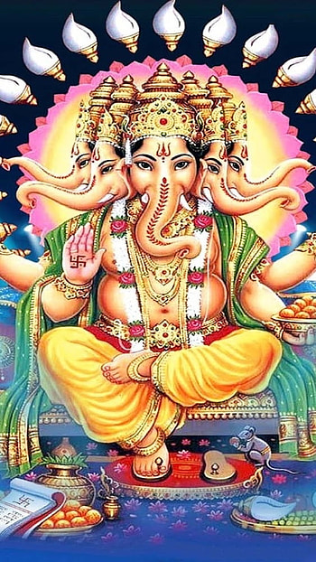 Ganesh God , Panchmukhi, Lord Ganesh HD phone wallpaper