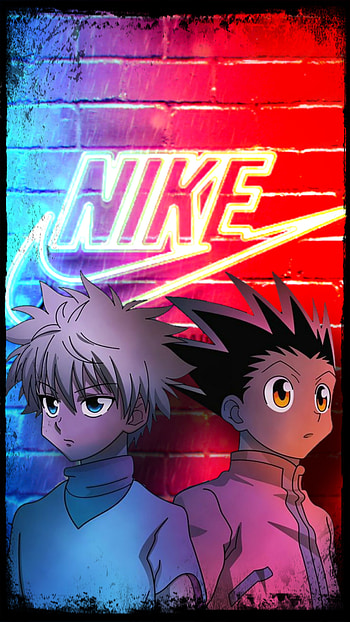 Gon and Killua, Nike, hunterxhunter, anime HD phone wallpaper