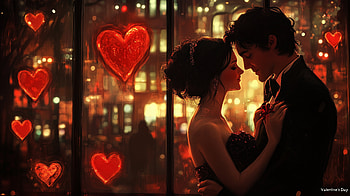 Romantic Valentine's Day Couple, Valentine's Day, love, couple HD wallpaper
