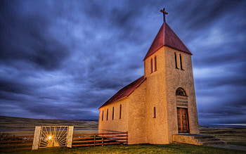Nature, Sky, Temple, Chapel, Wasteland, Nowhere HD wallpaper