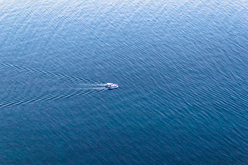 Nature, Sea, Boat, Track, Trace, Cutter HD wallpaper