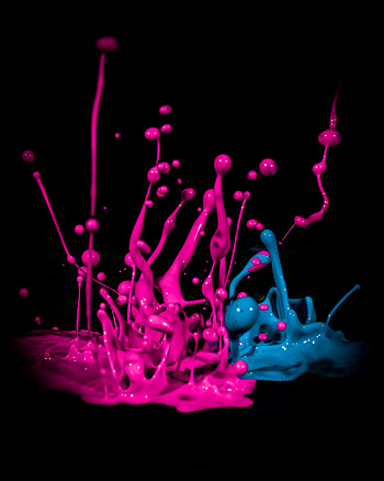 Drops, Macro, Spray, Paint, Liquid HD phone wallpaper