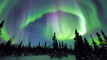 Canadian sky, color, lights, trees, sky, Ontario, beauty HD wallpaper