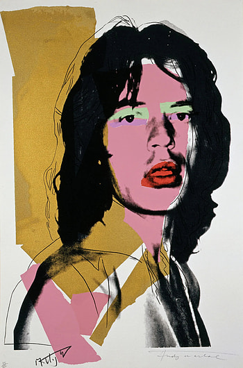 Mick Jagger, Andy Warhol HD phone wallpaper
