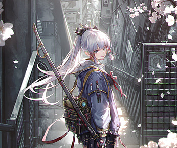Kamisato Ayaka, Kamisato Ayaka (Genshin Impact), video game, Genshin Impact HD wallpaper
