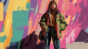 Trendy Fashion Vibes - Ultra, fashion, trendy outfit, Street Art, portrait, colorful HD wallpaper