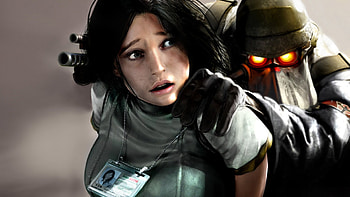Killzone, helghast, fantasy, art, girl, woman HD wallpaper