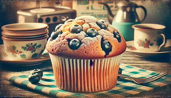 Homestyle Blueberry Muffin, muffin, blueberry muffin, baked goods, dessert, food graphy HD wallpaper