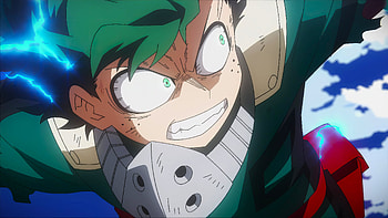 Deku In-Flight - BellProton Enchanced, Anime, My Hero Academia HD wallpaper