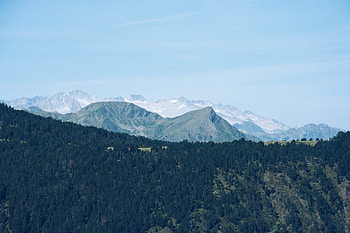 Nature, Trees, Mountains, Mountain Range, Dahl, Distance HD wallpaper