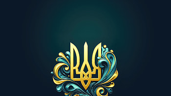 Golden Tryzub — Ukraine Ultra, Ukraine HD wallpaper