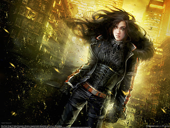 Kira Dust Crow, women, breeze, fantasy, hair HD wallpaper