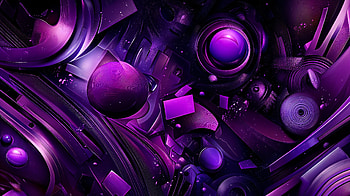 Vibrant Abstract Purple: Ultra, Abstract, abstract purple, purple, Digital Art, geometric shapes HD wallpaper