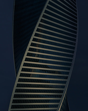 Sky, Architecture, Building, Miscellanea, Miscellaneous, Facade, Spiral HD phone wallpaper
