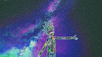 Abstract, digital art, Rick and Morty, minimal HD wallpaper