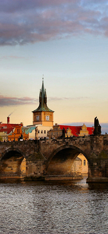 Charles Bridge, Vltava River, Czech Republic , Xiaomi, Huawei, OnePlus HD phone wallpaper