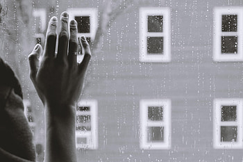 Rain, Hand, Miscellanea, Miscellaneous, Sadness, Glass, Despondency, Sorrow, Melancholy HD wallpaper