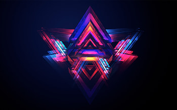 Abstract Pyramids, abstract HD wallpaper