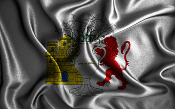 Antequera flag, , silk wavy flags, spanish cities, Day of Antequera, Flag of Antequera, fabric flags, 3D art, Antequera, cities of Spain, Antequera 3D flag HD wallpaper