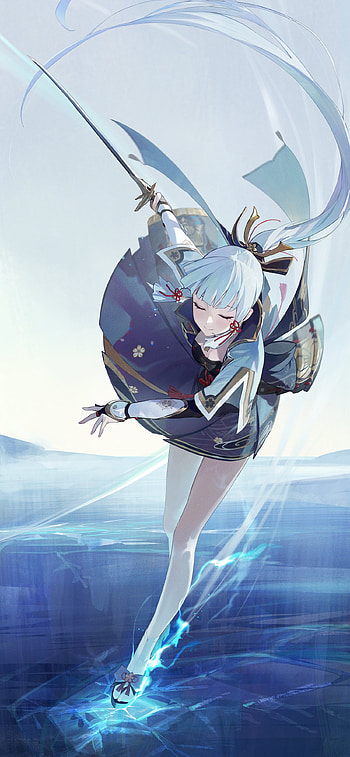 Ayaka Icedance, Kamisato Ayaka (Genshin Impact), video game, Genshin Impact HD phone wallpaper