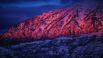 Geology, Mountain sunset HD wallpaper