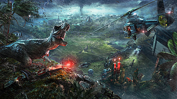 2018 Jurassic World Evolution , jurassic-world-evolution, 2018-games, games, dinosaur HD wallpaper