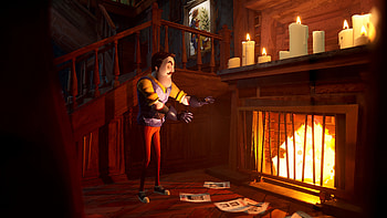 Hello Neighbor 2, Terrifying sequel, Sinister antagonist, Disturbing atmosphere HD wallpaper